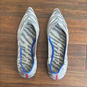 Rothy's Gray and Blue Flats for Everyday Elegance